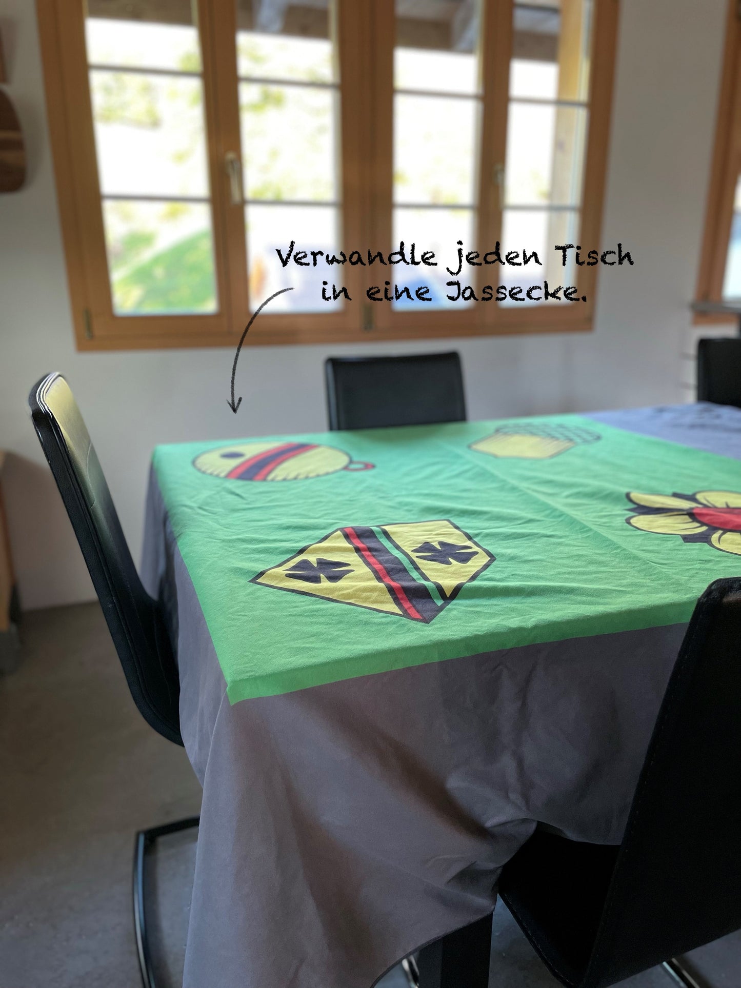 Spieltuch-Set "Jass-Teppich" aus 20 recycelten PET-Flaschen
