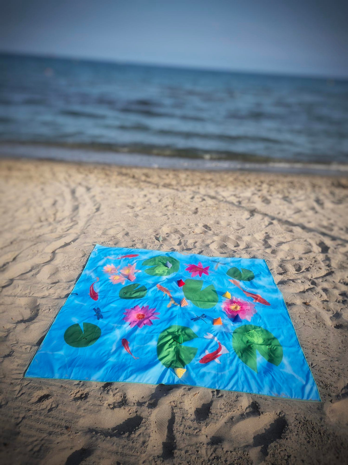 Spieltuch-Set "Leiterli- und Wurfspiel" aus ca. 70 recycelten PET-Flaschen